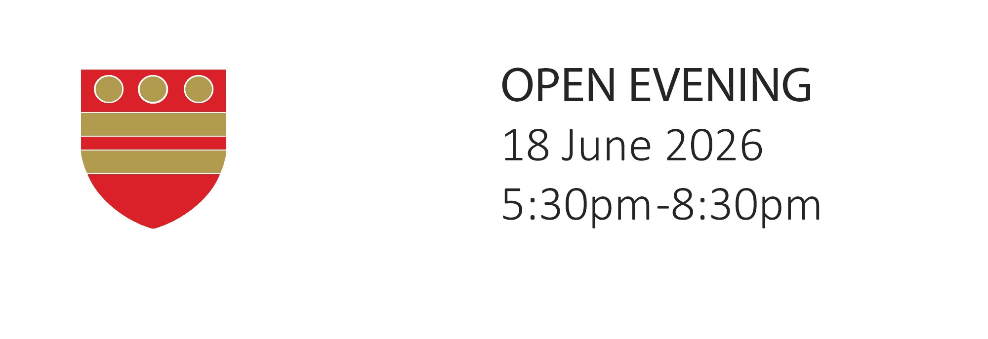 Open Evening, 18 June
